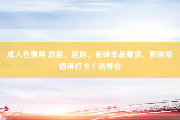 成人色情网 游艇、超跑、前锋单品集聚，哪些最值得打卡｜消博会