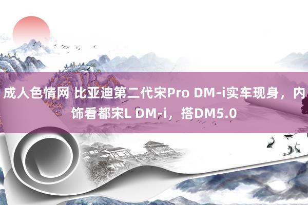 成人色情网 比亚迪第二代宋Pro DM-i实车现身，内饰看都宋L DM-i，搭DM5.0