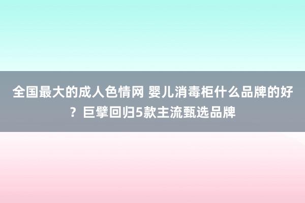 全国最大的成人色情网 婴儿消毒柜什么品牌的好？巨擘回归5款主流甄选品牌