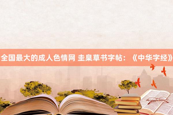 全国最大的成人色情网 圭臬草书字帖：《中华字经》