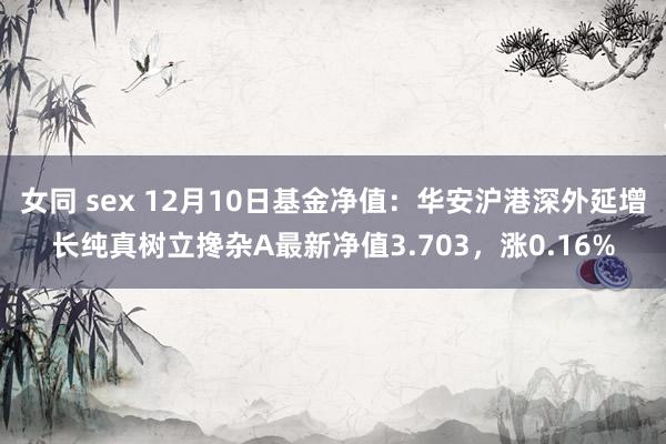 女同 sex 12月10日基金净值：华安沪港深外延增长纯真树立搀杂A最新净值3.703，涨0.16%