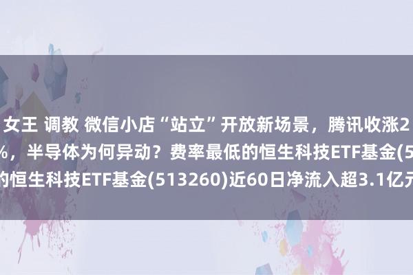 女王 调教 微信小店“站立”开放新场景，腾讯收涨2.7%！中芯海外涨超8%，半导体为何异动？费率最低的恒生科技ETF基金(513260)近60日净流入超3.1亿元