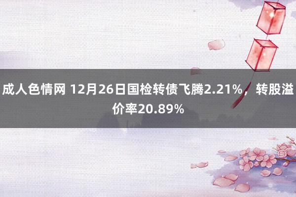 成人色情网 12月26日国检转债飞腾2.21%，转股溢价率20.89%